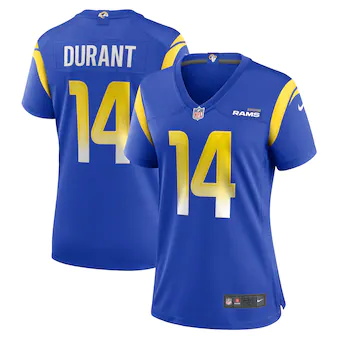 womens nike cobie durant royal los angeles rams game player